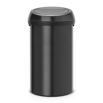 Мусорный бак 60 л черный матовый Touch Bin Brabantia