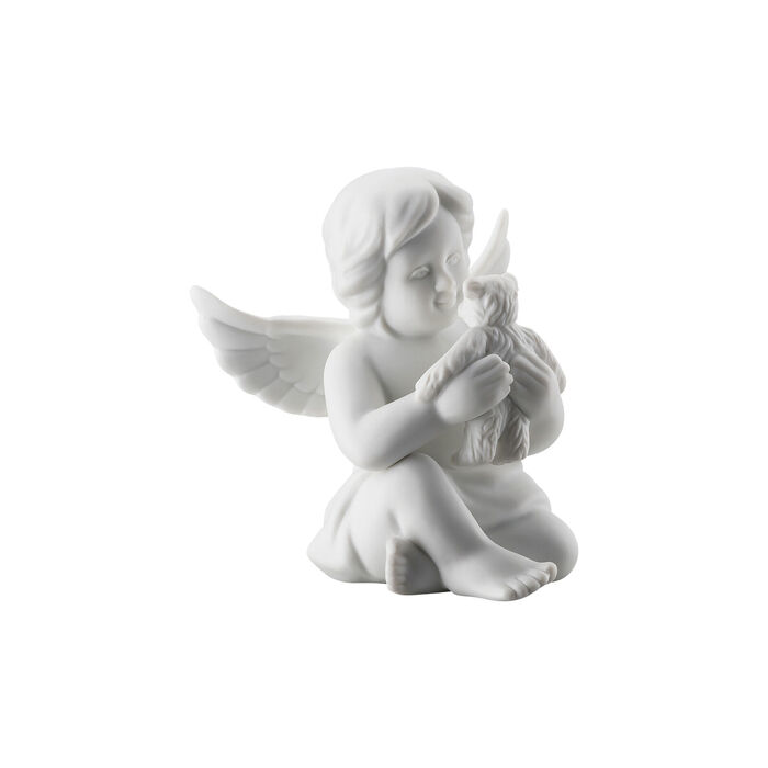 Фигурка "Ангел с плюшевым мишкой" 10,7 см матовая Angels Rosenthal