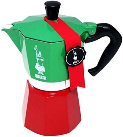 Кофеварка для эспрессо на 1 чашку La Mokina Tricolore Bialetti