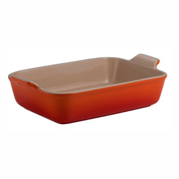 Блюдо прямоугольное 31 см, оранжевое Le Creuset