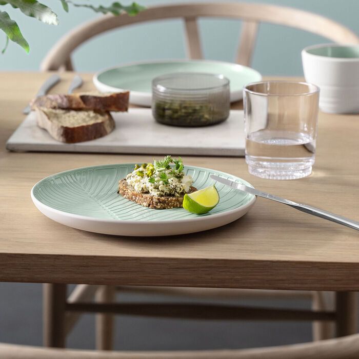 Тарелка 24 х 3 см светло-зелёная Leaf It's my match Villeroy & Boch