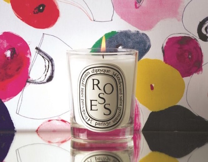 Свеча ароматическая 190 г Roses Diptyque