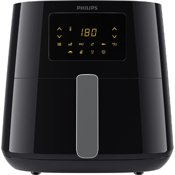 Фритюрница Philips серии XL 3000, 6,2 л (1,2 кг), 14-в-1, на 90 меньше жира Благодаря технологии Rapid Air, цифровое приложение для приготовления рецептов (HD9270/90) без подключения к Wi-Fi 6,2 л