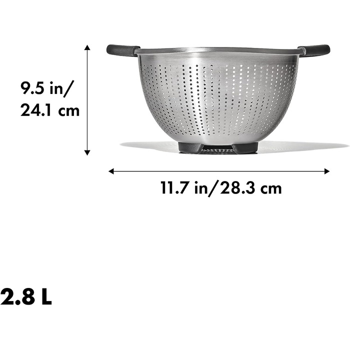 Дуршлаг из нержавеющей стали 2,8 л OXO