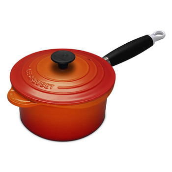 Ковш с крышкой 18 см, оранжевый Le Creuset 