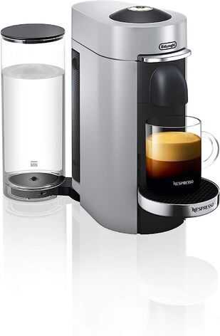 Эспрессо-машина капсульная, серая Nespresso Vertuo Plus De'Longhi