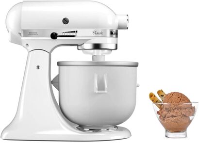 Миска для приготовления мороженого для кухонного комбайна 1.9 л, белая KitchenAid