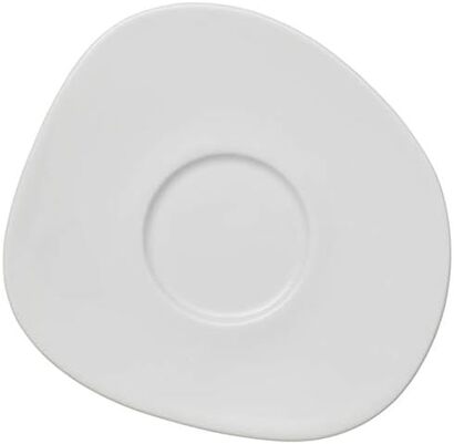 Кофейное блюдце Villeroy & Boch Organic White Like, 17.5 см, 6 шт.