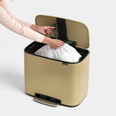 Мусорный бак с педалью, 36 л золотой Pedal Bin Bo Brabantia