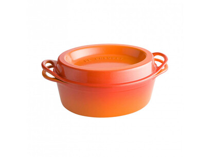 Кастрюля для запекания 32 см оранжевая Le Creuset