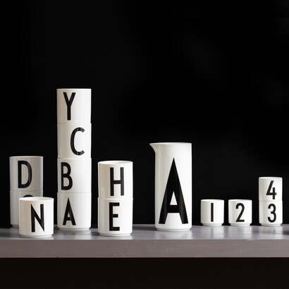 Чашка 325 мл белая AJ Porzellan Becher Design Letters