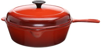 Гусятница / жаровня с длинной ручкой 27 см, вишневый Le Creuset