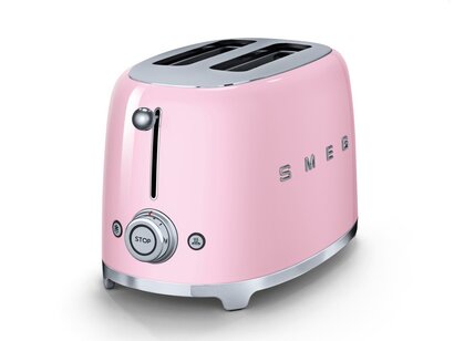 Тостер на 2 ломтика  TSF01PKEU, розовый, Smeg