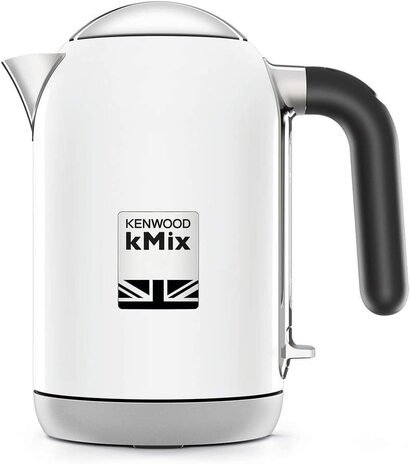 Лектрический чайник Kenwood ZJX650BK kMix мощностью 2200 Вт, металлический, обемом 1 литр, белй, 21,5x13,2x22,9