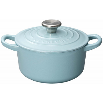 Мини-кастрюля / жаровня 14 см, атласный синий Le Creuset 