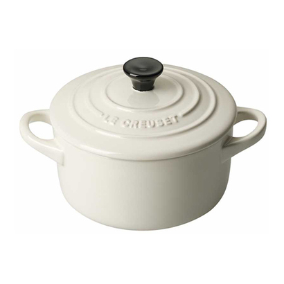 Мини-кастрюля / жаровня 10 см, кремовая Le Creuset