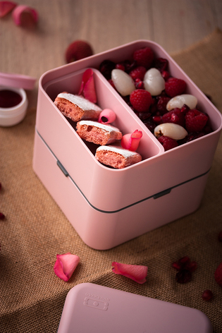 Ланч-бокс 14х14х14 см розовый MB Square Monbento