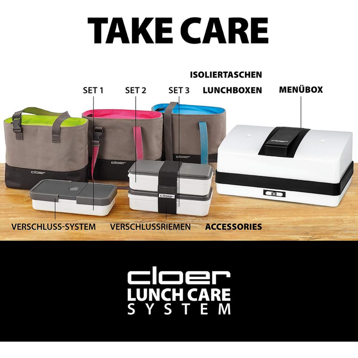 Ланч-набор из 15 предметов Cloer 800S2-1 Lunch Care System Bento Box 