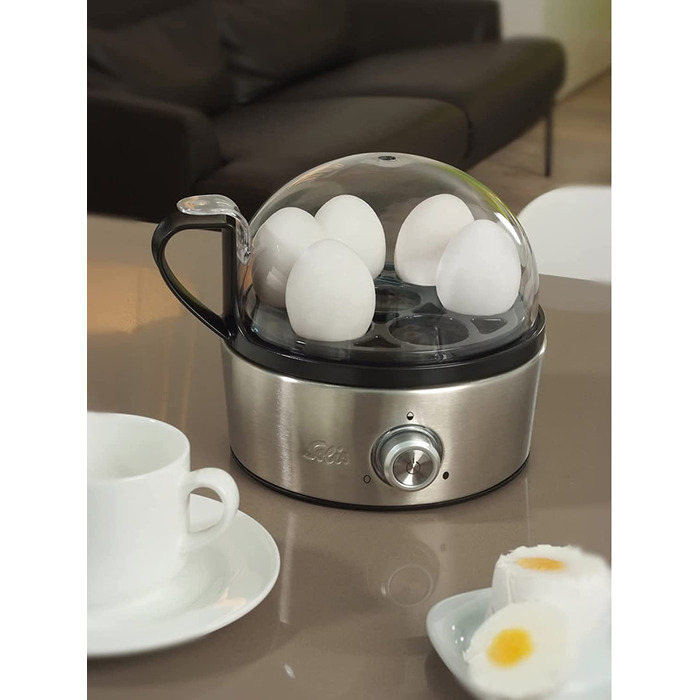 Яйцеварка Solis Egg Boiler & More 827 для 7 яиц, регулировка варки, 3 предмета