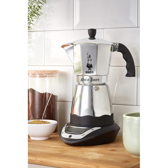 Кофеварка для эспрессо на 6 чашек 365 Вт Moka Electric Timer Bialetti