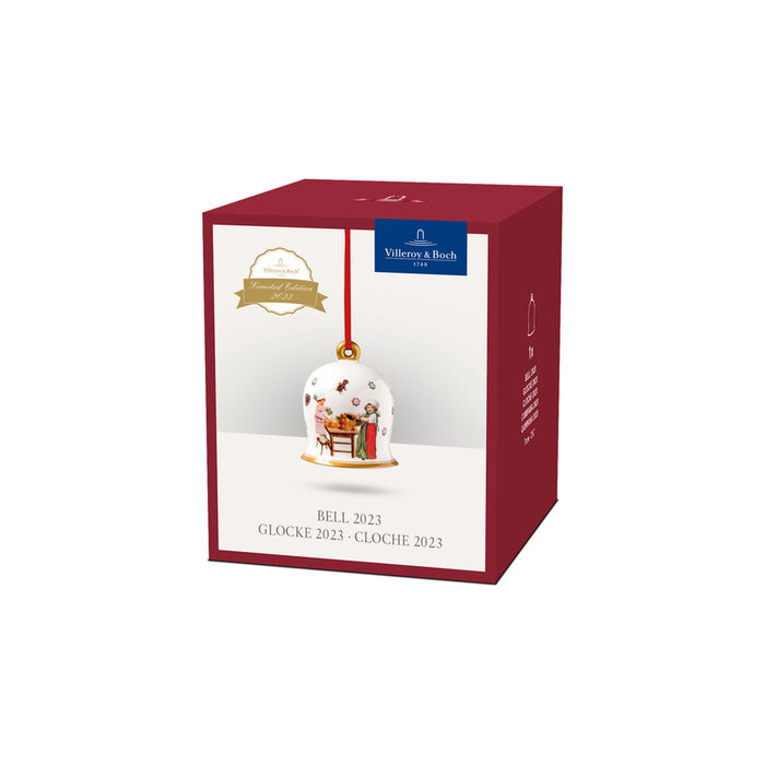 Елочное украшение колокольчик 6 см Annual Christmas Edition 2023 Villeroy & Boch