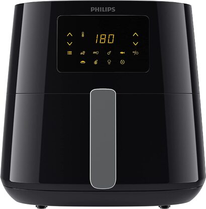 Фритюрница Philips серии XL 3000, 6,2 л (1,2 кг), 14-в-1, на 90 меньше жира Благодаря технологии Rapid Air, цифровое приложение для приготовления рецептов (HD9270/90) без подключения к Wi-Fi 6,2 л