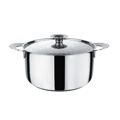 Кастрюля с двумя ручками 24 см 5 л металлик Dressed Alessi