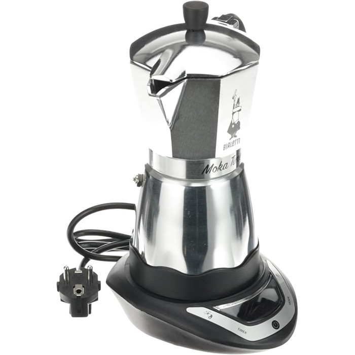 Кофеварка для эспрессо на 6 чашек 365 Вт Moka Electric Timer Bialetti