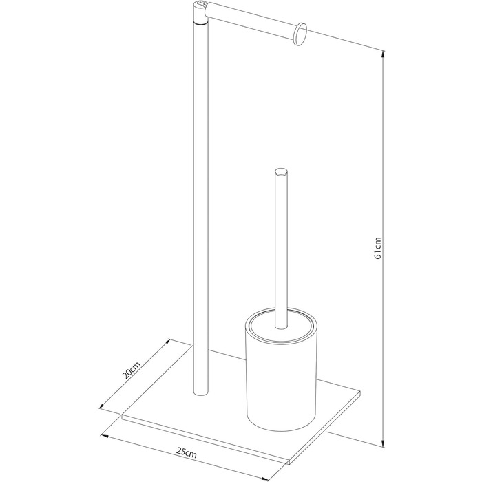 Туалетный набор 3 предмета Sealskin Tube Stand