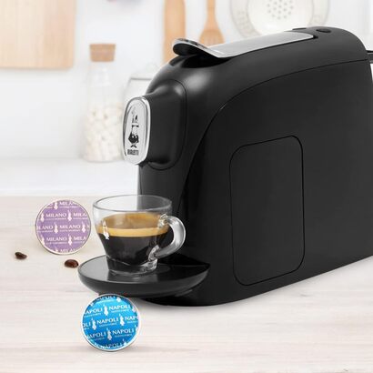 Кофеварка капсульная на 1 чашку с набором капсул 32 шт. Mignon Compact Bialetti