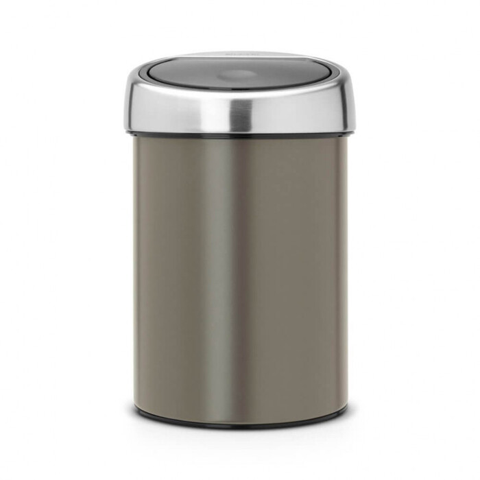 Мусорный бак 3 л платиновый Touch Bin Brabantia