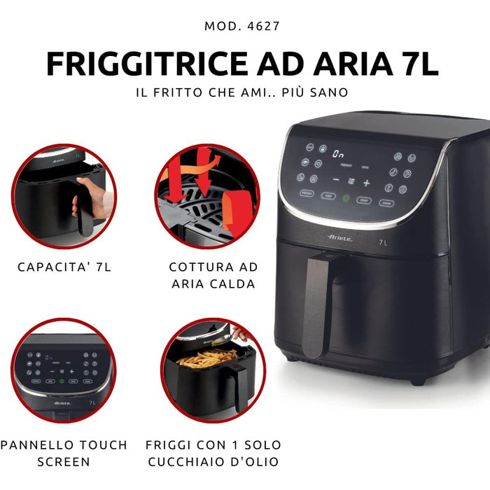 Фритюрница 1700 Вт Airy Fryer Ariete