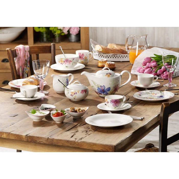 Фарфоровое блюдце Villeroy & Boch Mariefleur, 19 см, 6 шт.