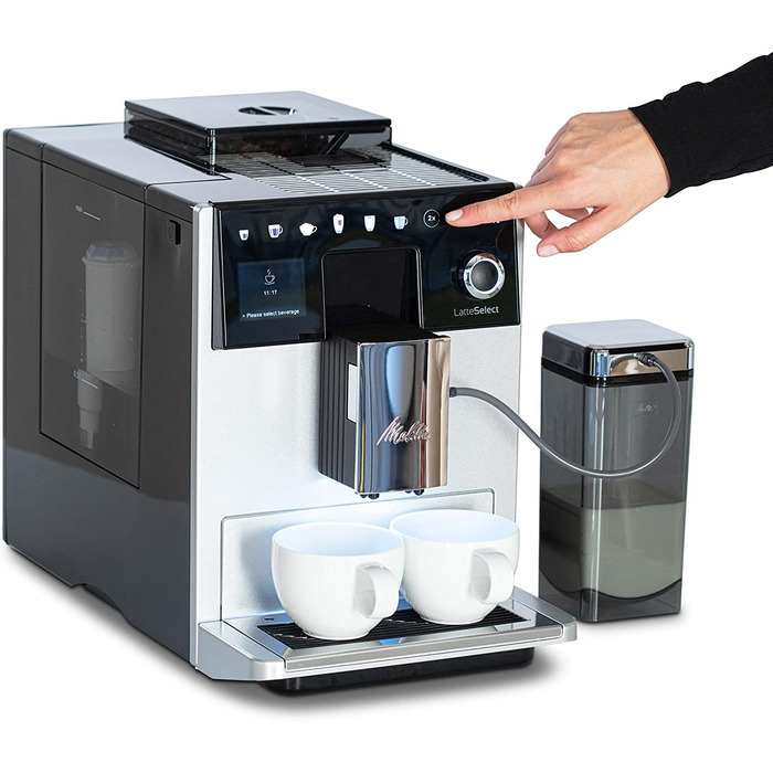 Кофемашина на 2 чашки со вспенивателем молока Latte Select ‎F 630 - 201 Melitta