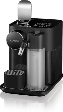 Кофемашина 1400 Вт с насадкой для вспенивания молока, черная Nespresso Gran Lattissima De'Longhi