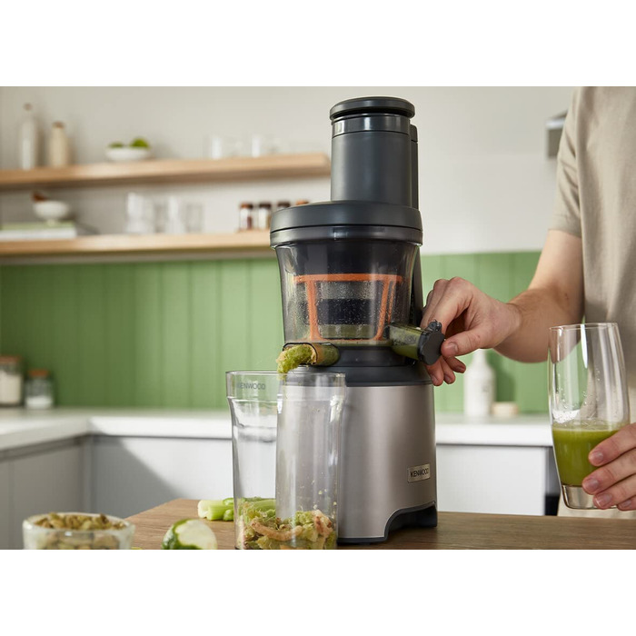 Соковыжималка Kenwood PureJuice Pro JMP85.00SI / 230 Вт / контейнер 1 л / серебряный