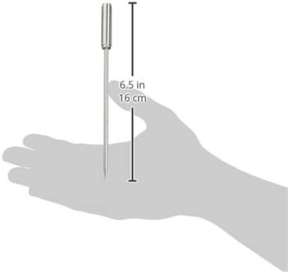 Термометр для барбекю в РЕСЛЕ, Всококачественнй термометр, Нержавеющая сталь 18/10 и замена датчика из нержавеющей стали для измерителя температур в барбекю, нержавеющая сталь 18/10, длина кабеля 1 м, универсальнй