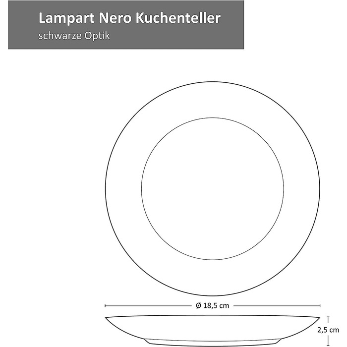 Кофейный сервиз MamboCat Lampart Nero 18 предметов на 6 персон 