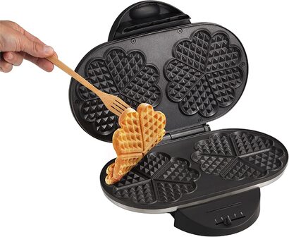 Вафельница Tefal Heart Waffle / 1200 Вт / 2 плиты / антипригарное покрытие