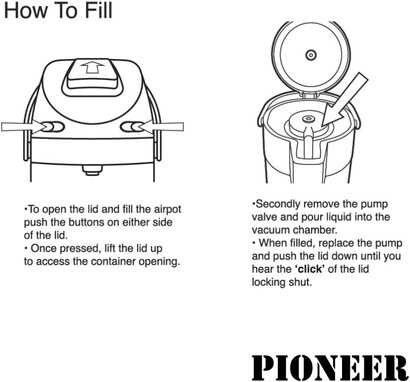 Термос-кофейник Pioneer Airpot SS50HC из нержавеющей стали, 5 л 