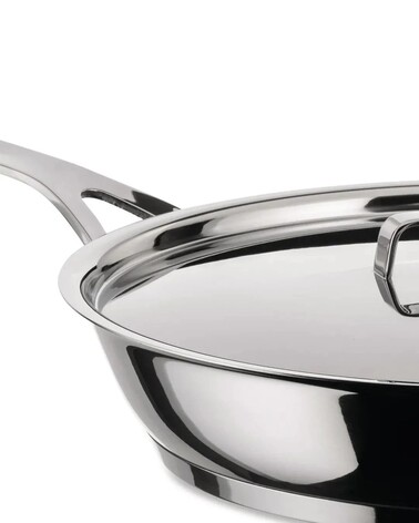 Сковорода 28 см 2,8 л металлик Pots & Pans Alessi