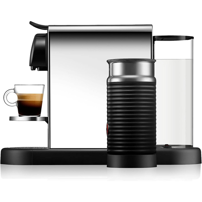 Капсульная кофемашина 1 л 1710 Вт, серебристо-черная Nespresso Citiz & Milk Platinum XN630D Krups