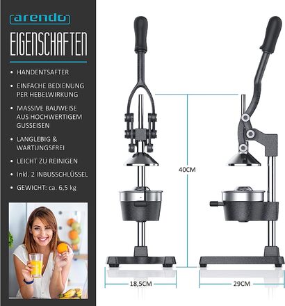 Ручная соковsжималка для цитрусовых Arendo