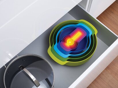 Набор мисок 9 предметов Nest Plus Multicolor Joseph Joseph