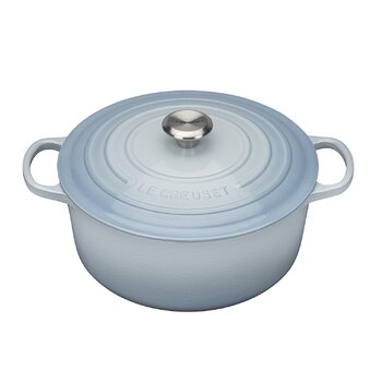 Кастрюля / жаровня с крышкой 24 см, голубой океан Signature Le Creuset