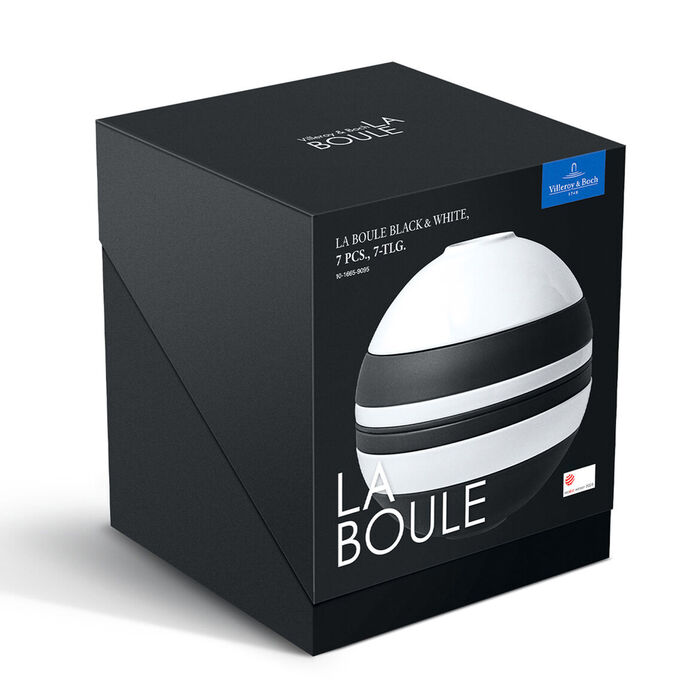 Набор тарелок 7 предметов Black & White La Boule Villeroy & Boch