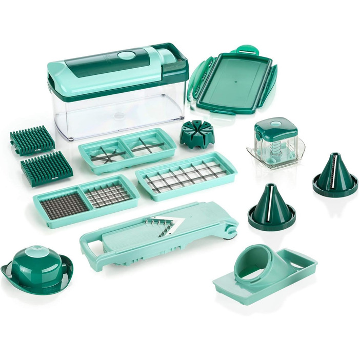 Терка 16 предметов, зеленая Nicer Dicer Fusion Julietti Genius