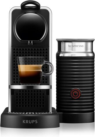 Капсульная кофемашина 1 л 1710 Вт, серебристо-черная Nespresso Citiz & Milk Platinum XN630D Krups