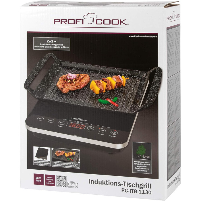 Индукционный стол-гриль 2 в 1 PC-ITG 1130 ProfiCook