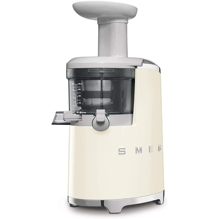 Соковыжималка Smeg SJF01CREU / 150 Вт / 1 л / пластик / белый